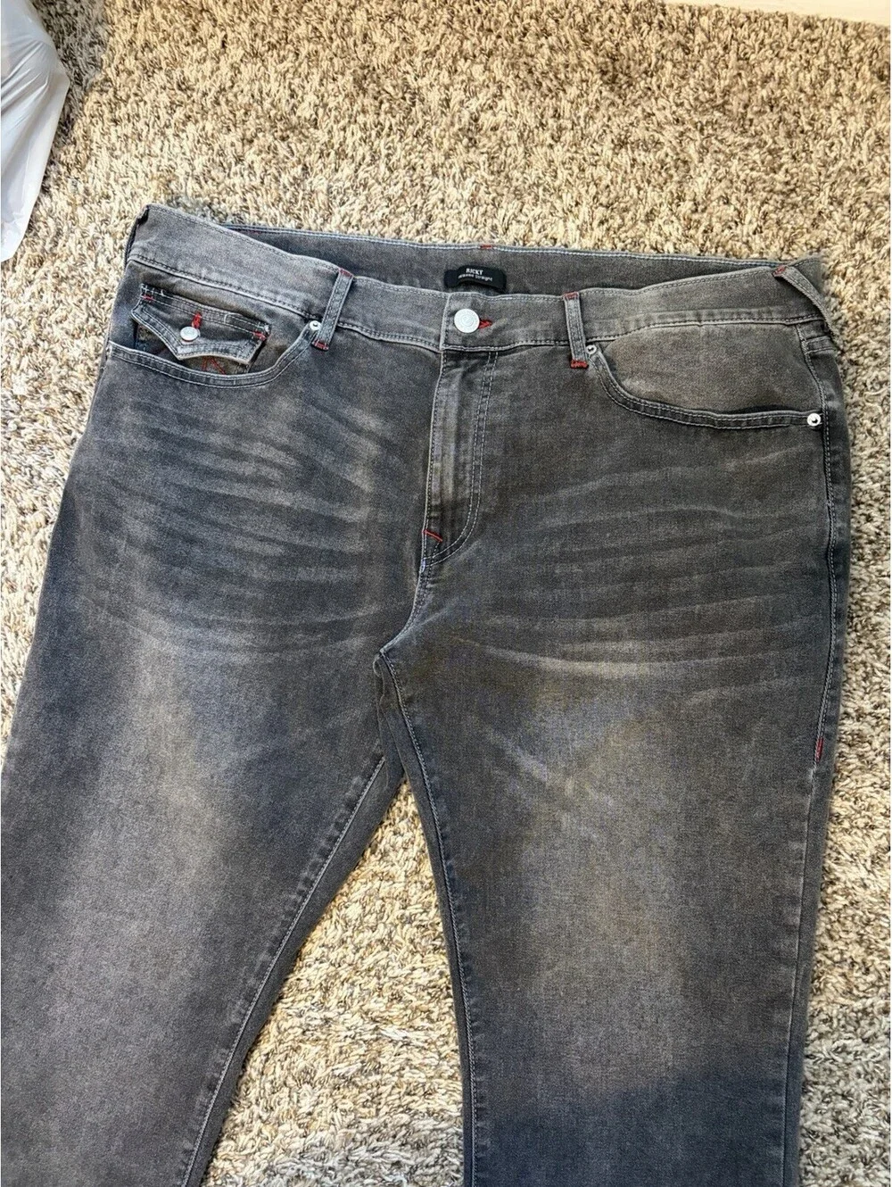 True Religion Ricky Big T Flap Relaxed Straight Fit Jeans Men’s Size 42x30 NWT